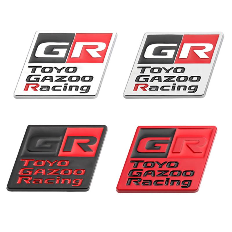 Металлическая наклейка на автомобиль GR Gazoo Racing Логотип Значок Эмблема Декаль для HV Y-ARiS GRMN 86 P-rius H-arrier