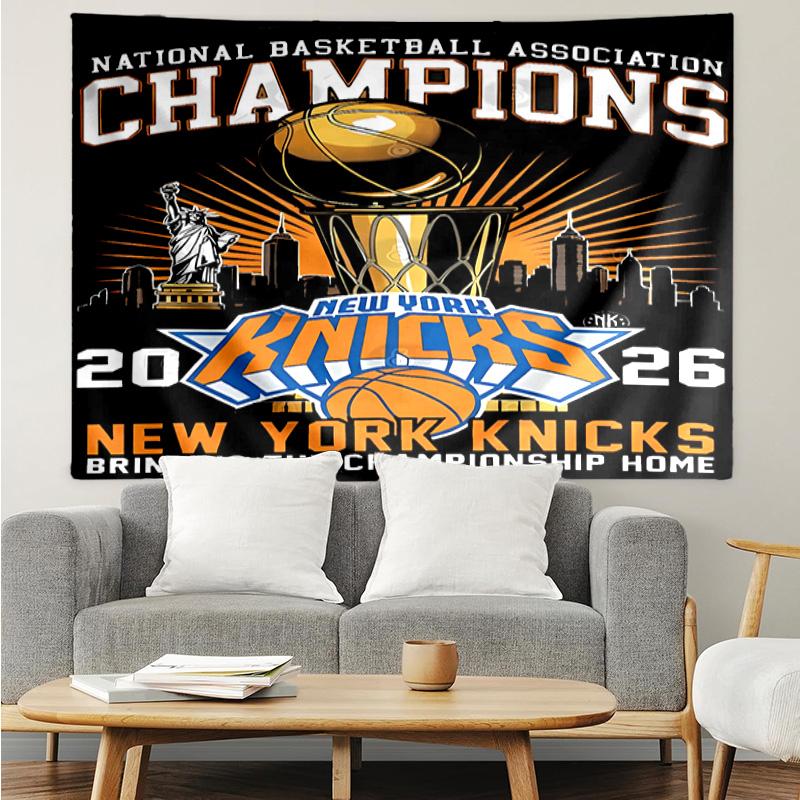 Knicks logo Tapestry for Bedroom Aesthetic Classroom Tapestries Wall Hanging for Living Room Dorm Office,Ideal Creative Gift