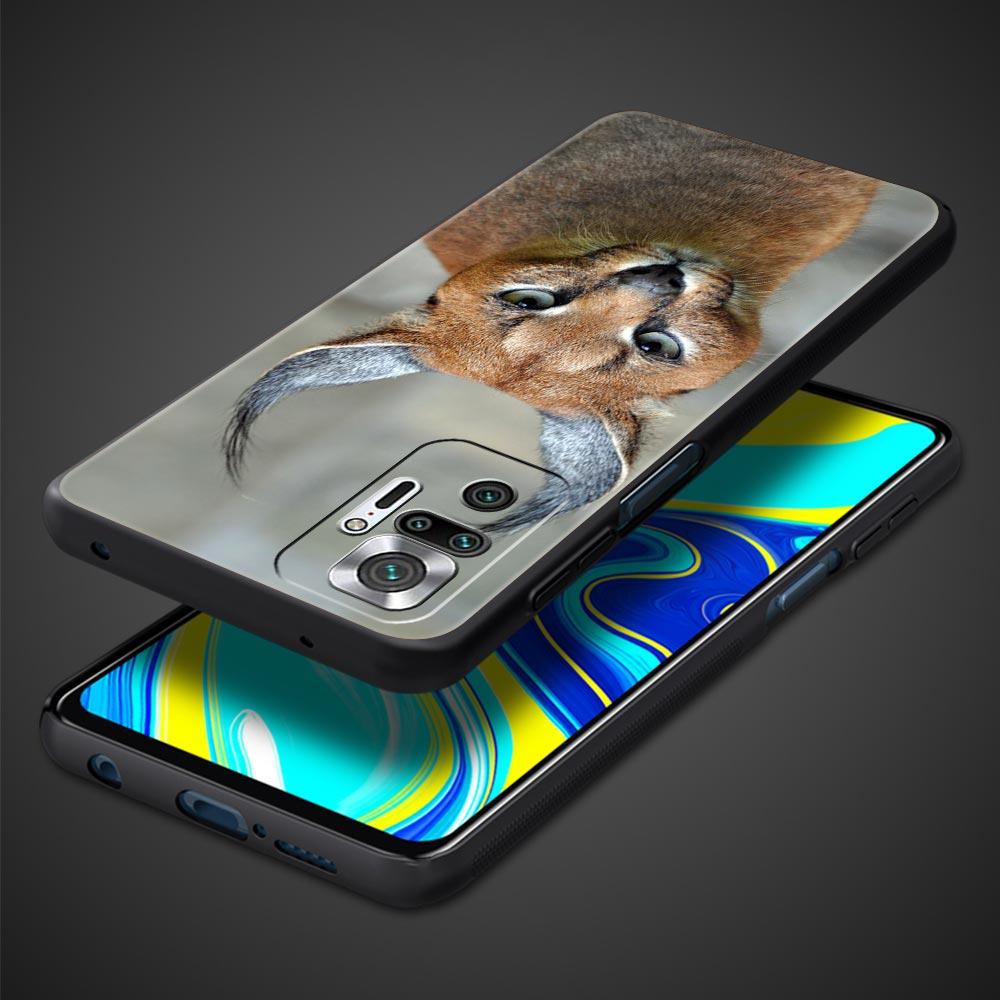 Чехол для телефона для Xiaomi Redmi Note 14 13 12 Pro Plus 5G 9S 9 10 11 4G 14C 13C 12C 10C 9C 9A Мягкий чехол Африканская Рысь Каракал Кошка