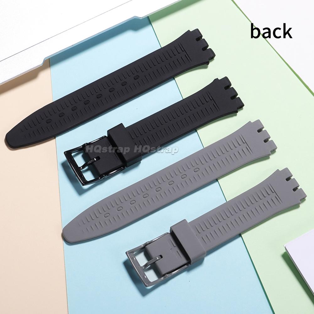 16мм 17мм 19мм 20мм Водонепроницаемый Силиконовый Ремешок для Часов Swatch Мягкий Резиновый Ремешок Цветной Браслет Замена Аксессуары для Часов