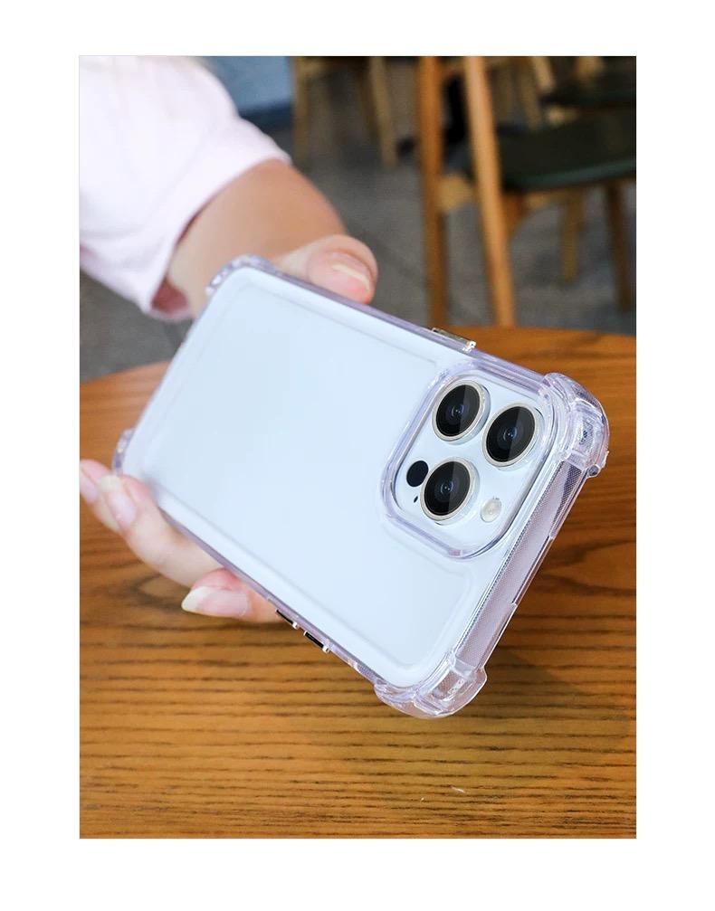 Прозрачный противоударный чехол для iPhone 17 16 15 14 13 12 11 Pro Max Mini 6 7 8 Plus SE Для iphone 17 Air TPU Прозрачная крышка