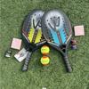 New 3K Transparent Carbon Beach Tennis Rackets