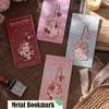 Изысканная Милая Металлическая Закладка Кот/Кролик/Медведь Полая Портативная Клипса для Книги для Чтения Отметка Страницы Студент