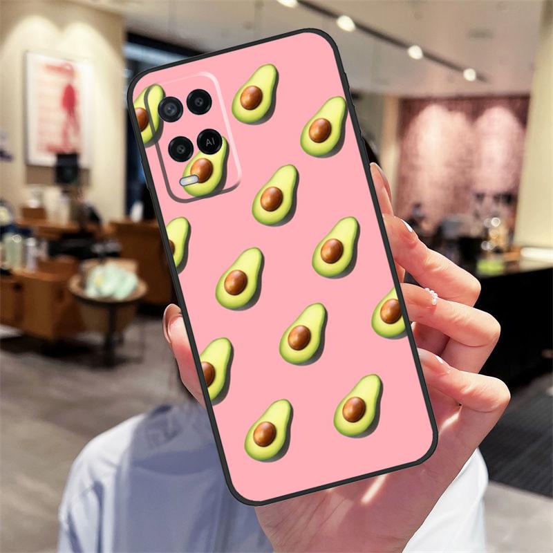 Милый Чехол-Коллаж с Авокадо для Oppo A17 A77 A80 A40 A60 A98 A78 A18 A38 A58 A16 A76 A96 A74 A94 A54 A57S A15