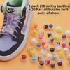 Set of 5 Elastic Shoelace Fasteners for Kids - Easy, No-Tie Buckles