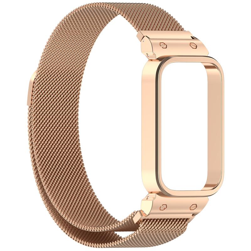 Ремешок для браслета Mi Band 9 Active, ремешок для браслета Redmi Band 3 из нержавеющей стали, металлический ремешок для часов
