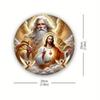 Винтажное Металлическое Настенное Искусство Фигурки Ангелов Голуби Круглый Вдохновляющий Домашний Декор