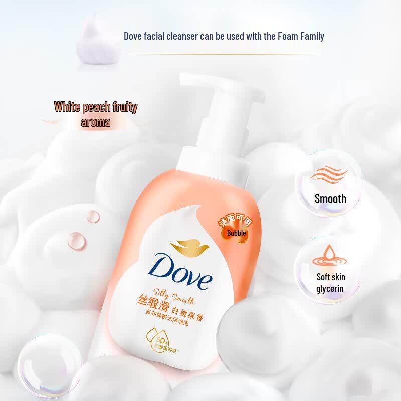 Dove White Peach Whipped Foam Body Wash