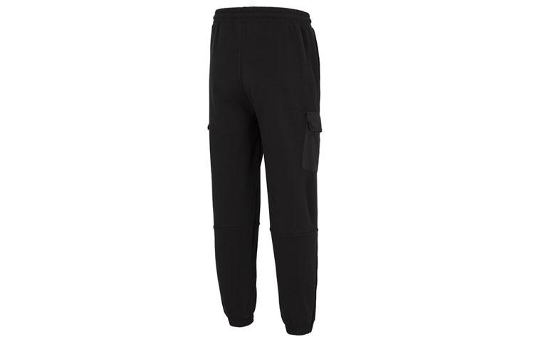 Men's Pants PUMA Knitted Sweatpants Men's Black Moderate Cuffed Pants