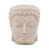 Buddha Head Figurine Flower Pot Statue Resin with Drainage Holes Bonsai Planter