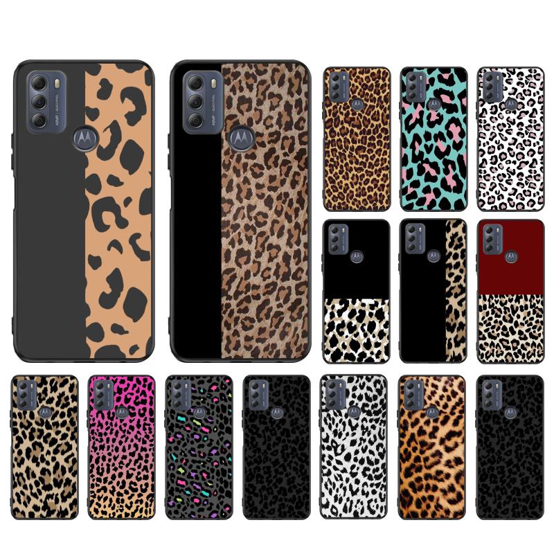 Leopard Phone Case For Motorola G Stylus 5G G Play G35 G45 G54 G24 G86 G04S E13 E14 E32 E32S