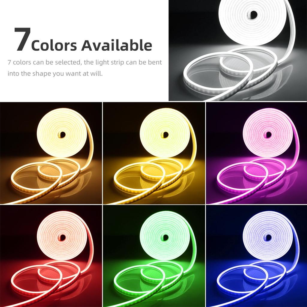 Wireless PIR Motion Sensor LED Strip Light Neon Sign 12V Neon Lights Tape For DIY Kitchen Christmas Backlight Lamp Decoration With EU Plug