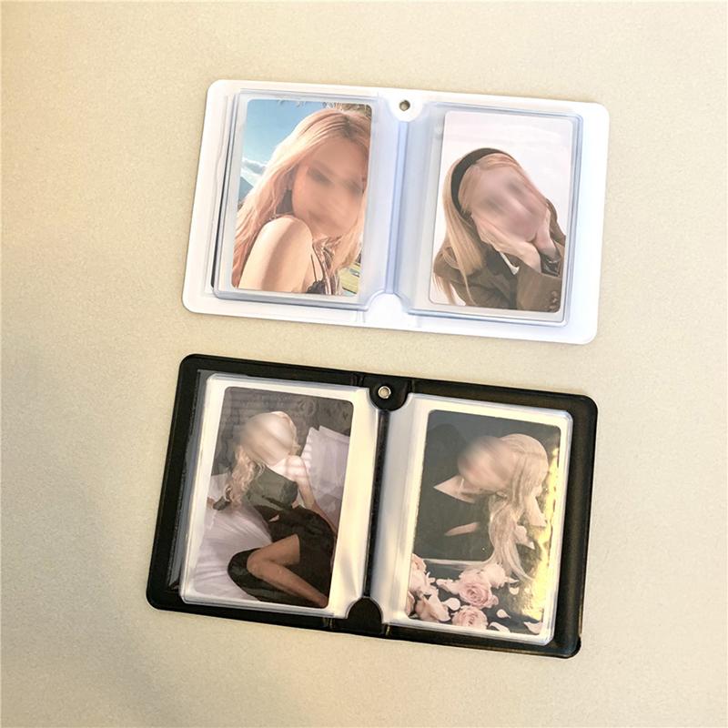 Pink Black Lace Plaid Photo Album Kpop Korea Idol Star Chasing Binder Photocard Holder 3 Inch Collect Book Album