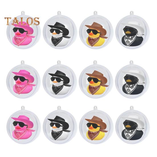 9/12 шт. прозрачных рождественских шаров, самодельные заполняемые рождественские шары с фигурками уток и динозавров, переливающиеся шары, украшения для декора рождественской елки