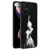 Ballet Girl Black Silicone Phone Case For Xiaomi Redmi Note 10 11 11S 12 13 4G 8 9 11T Pro 5G Plus 8T 9S 10S 12S