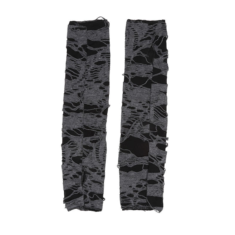 Женские панк-перчатки без пальцев, гетры, рваные готические перчатки для костюма на Хэллоуин