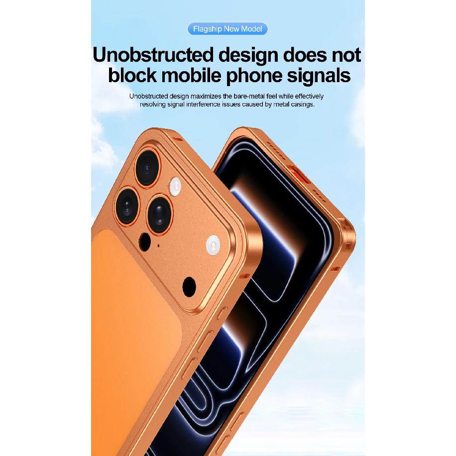 Съемная металлическая задняя панель Мгновенно смените 17 Чехол Для iPhone 16 15 14 13 Pro Max Ощущение голой поверхности Защитная крышка для объектива Матовая Защитный Чехол