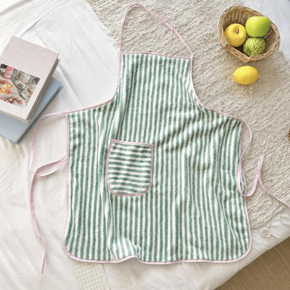 Fashion Stripe Apron Adjustable Kitchen Cafe Baking Apron Restaurant Work Chef Waiter