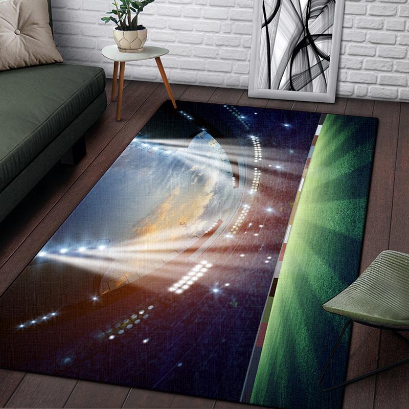 3d футбольный спортивный силуэтный ковер с узором для гостиной, коврики для кемпинга, пикника, противоскользящий коврик, коврик для ползания, подарок для фанатов