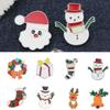 1PC DIY Cute Animal Christmas Santa Brooch European and American Alloy Lapel Pin Oil Drip Brooch