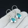 Green Apatite Gemstone 925 Sterling Silver Earring Birthstone 925 Solid Sterling Silver Earring Green Apatite Women Gemstone Earring For Her
