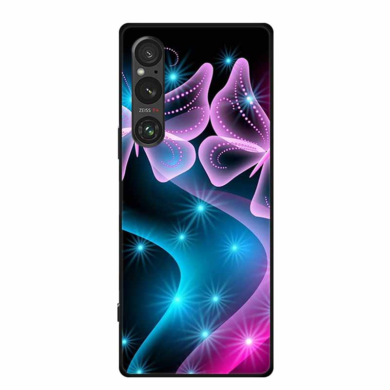 Для Sony Xperia 1 VI Чехол Роскошный Мягкий Силиконовый ТПУ Задняя Крышка Телефона для Sony Xperia1 VI 5G Милый Ударопрочный Цветы Мультяшный Чехол