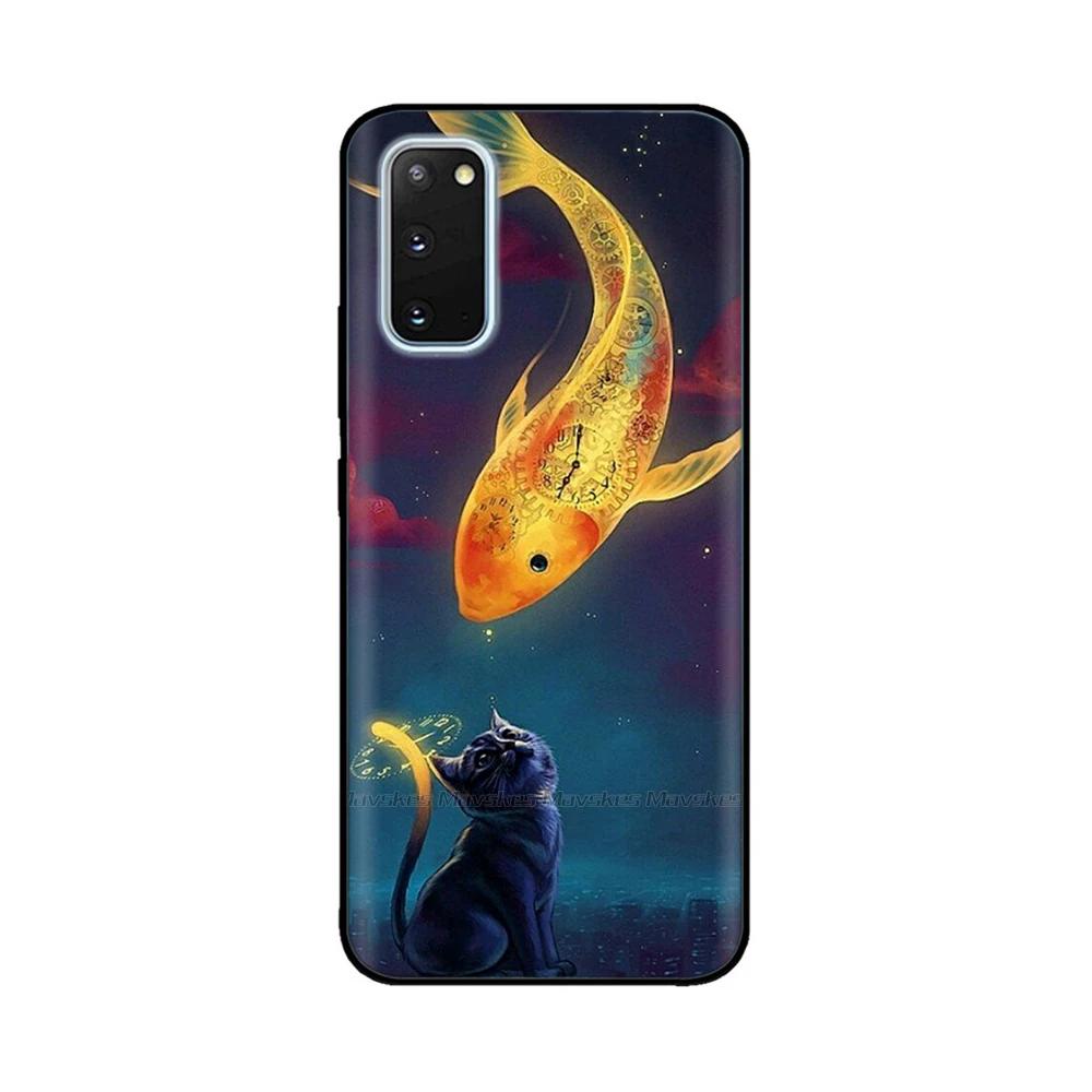 Чехол для Samsung Galaxy S20 Чехол для телефона Сердце-Бабочка для Samsung S20 FE Жидкий силикон Fundas для Samsung S20 Ultra S 20