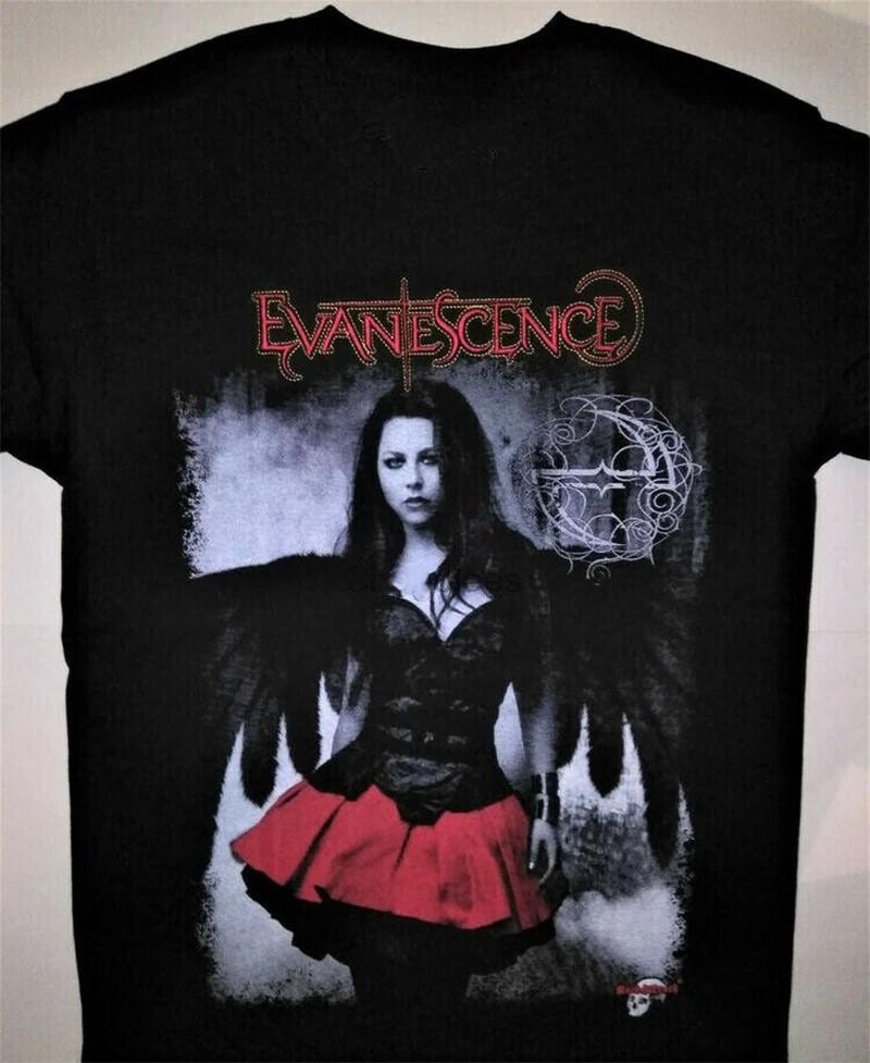 Evanescence Band Black Cotton T Shirt Size S-5XL