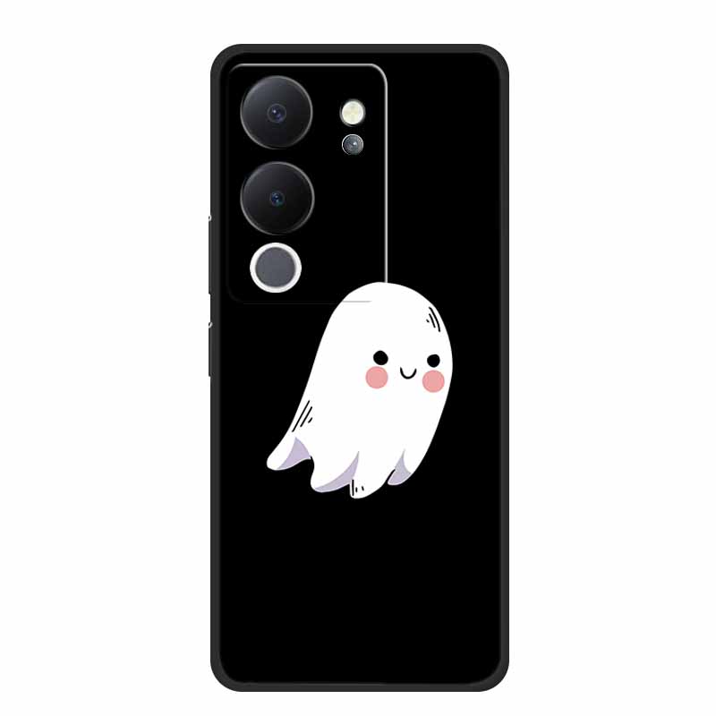 Funda For Vivo V30 Lite Case Cute Cartoon Cat Black Silicone Shockproof Soft Phone Cases For Vivo V30 Lite Back Cover Case Bag