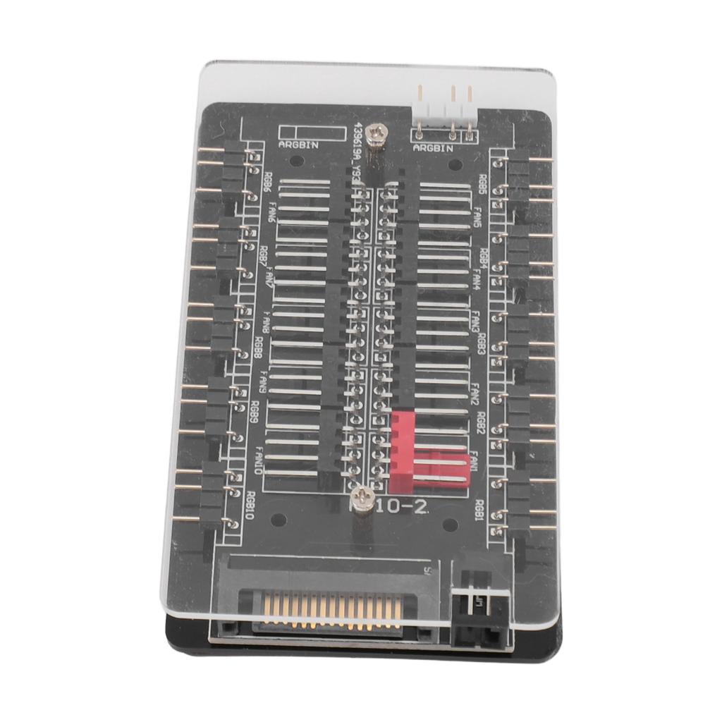 ARGB PWM Fan Hub 2 в 1 PWM ARGB Корпусный вентилятор Hub Интерфейс SATA Блок питания Магнитный 4Pin PWM 3Pin