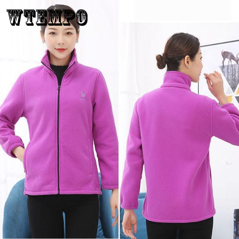 Зимняя женская флисовая куртка с воротником-стойкой, модная повседневная толстая теплая короткая куртка-кардиган, подходит для женщин