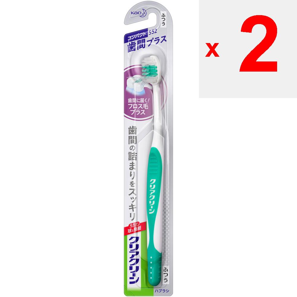 KAO CLEAR CLEAN Зубная щетка, межзубная плюс, компактная, обычная, 1 шт.. Зубные щетки для профилактики кариеса. Используйте кончики щетинок для легкой чистки зубов.