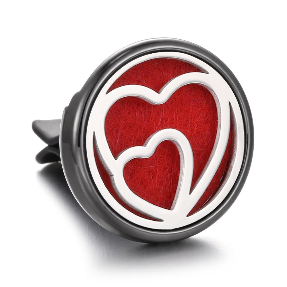 Stainless Steel Hollow Car Bracket Car Aromatherapy Trend Clip Life Tree Car Aromatherapy Clip Perfume Dispenser