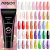 PHOENIXY Gel Nail Extension 15ml Soak Off UV LED Nail Gel For Nail Art Quick Building Colorful Gel Nail Extension Design Manicure