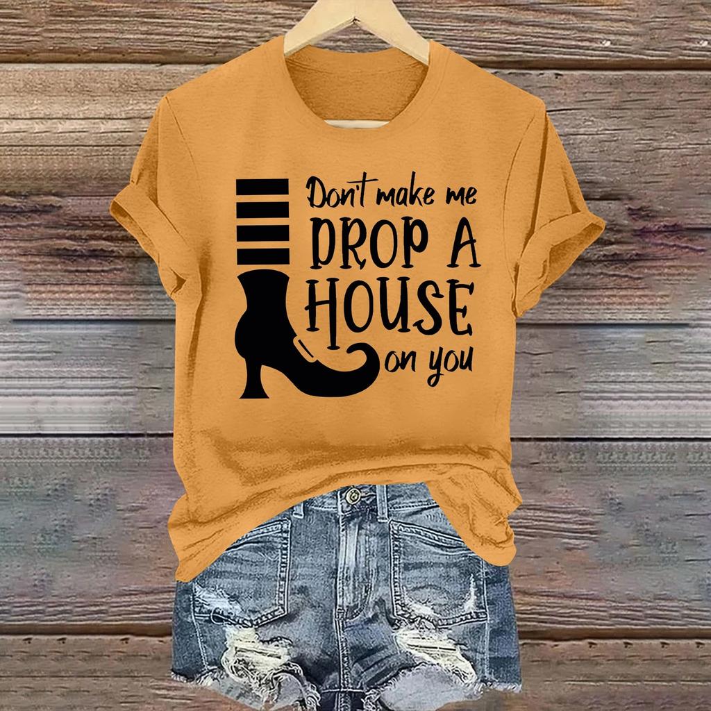 Женская повседневная футболка с круглым вырезом и коротким рукавом, пуловер