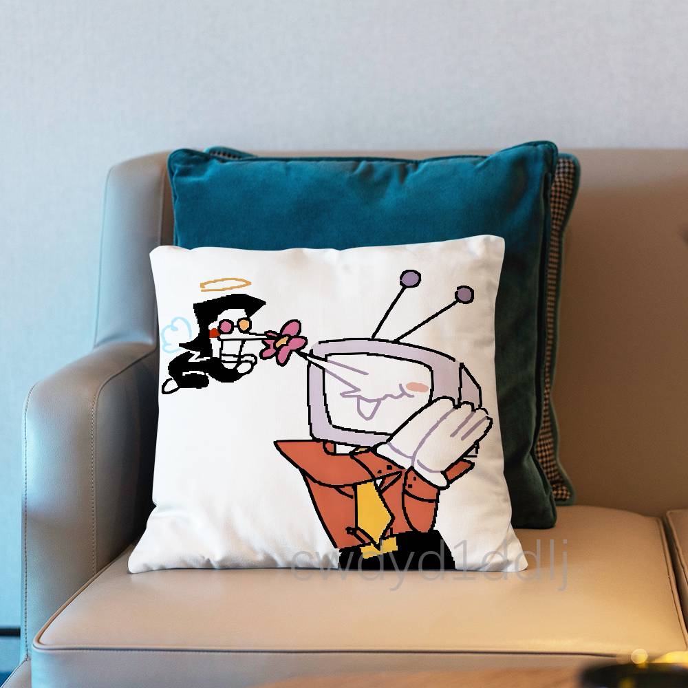 SSpamtenna DDeltarune Pillow Case Cover Square Sofa With For Pattern Comfortable Cushion suitable Of Room