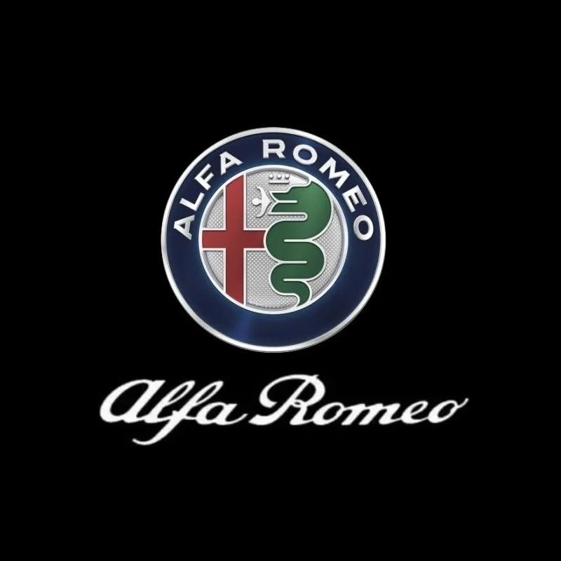 APQU7 2X Led Car Door Welcome Projector For Alfa Romeo 159 166 Giulia Mito Giulietta Stelvio Brera Ghost Shadow Lamps Decorative Light