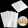 200pcs Clear Cellophane, 23 X 23 Cm, Candy Gift Wrapping Paper, Crystal Clear Cellophane Wrapping Paper for Snacks, Candies, Cakes, Henna Cone