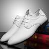 Новейший бренд Men&Amp;#39;S Shoes Натуральная кожа Оксфорды Белые туфли Мужские британские роскошные деловые формальные свадебные мужские повседневные туфли