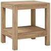 Bathroom Side Table 45 x 35 x 45 cm Solid Teak Wood