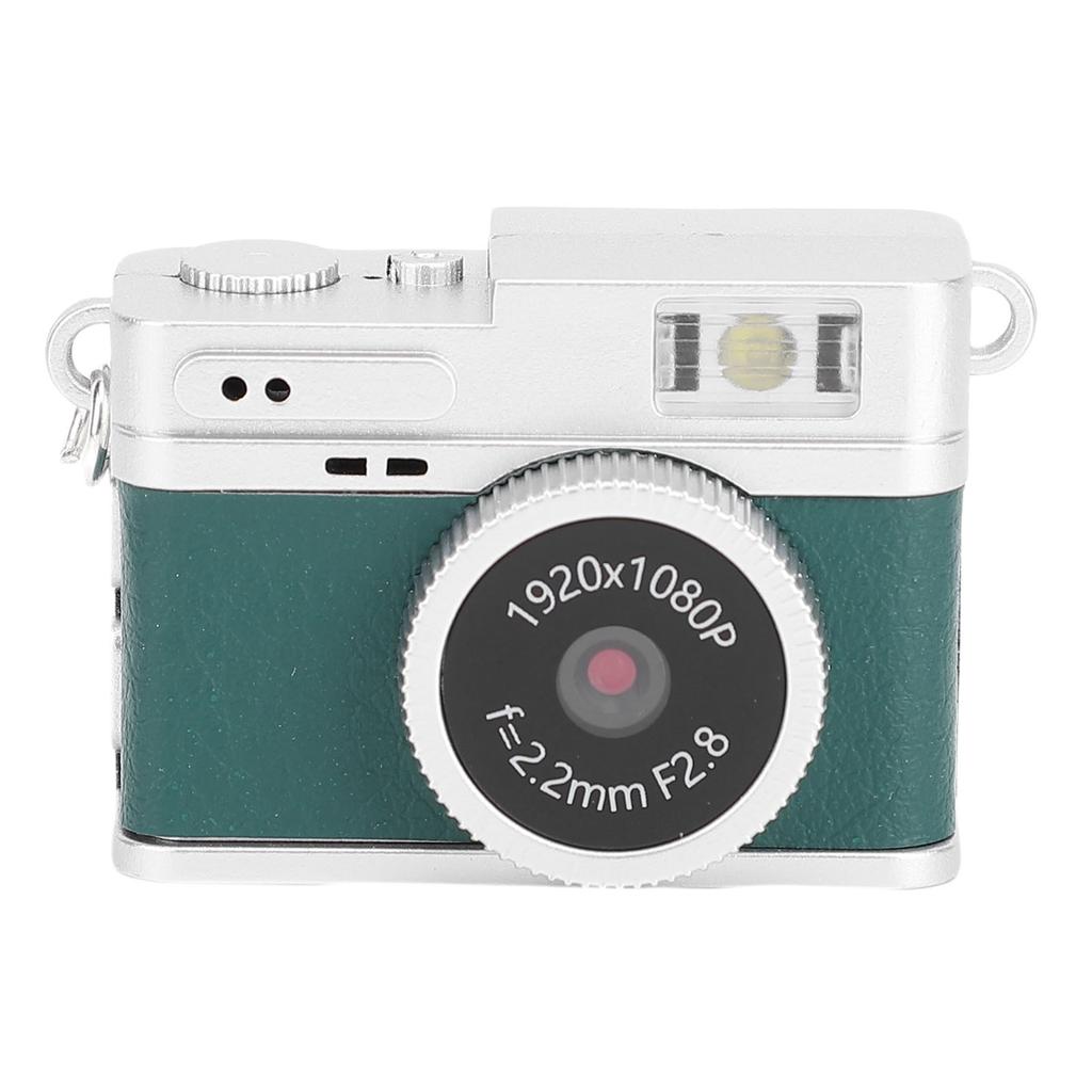 Keychain Digital Camera with Chain Necklace Flash Light 1080P HD Small Compact Portable Video Recorder for Travel