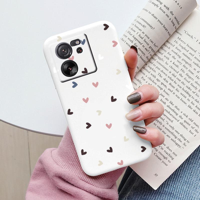 Милый Чехол-Кошка Для Xiaomi 13T Pro Силиконовый Мягкий Задний Чехол Прекрасная Мультяшная Расписная Крышка Оболочка Для Xiaomi 13T Fundas 13tpro Coque