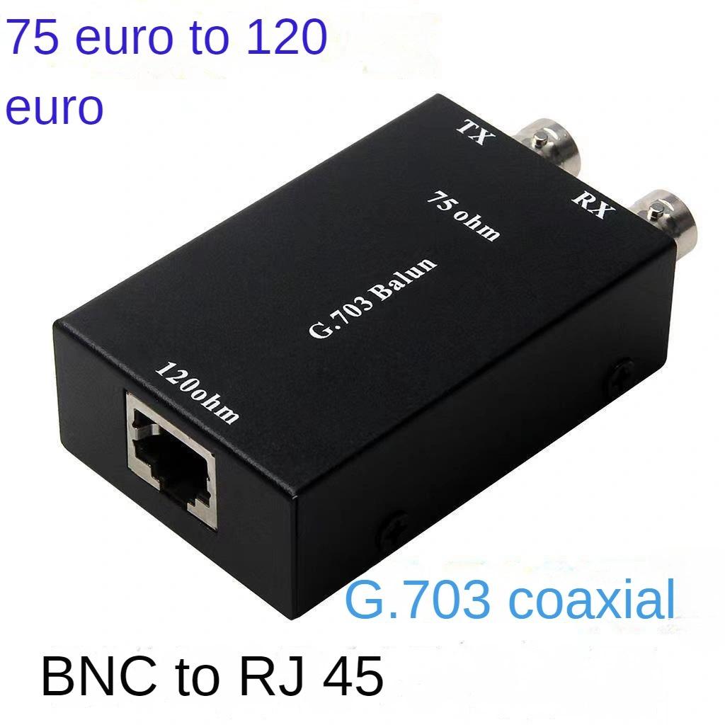 Конвертер RJ45 в BNC 75 Ом на 120 Ом: Адаптер витой пары «балансный-несбалансированный» с металлической оболочкой