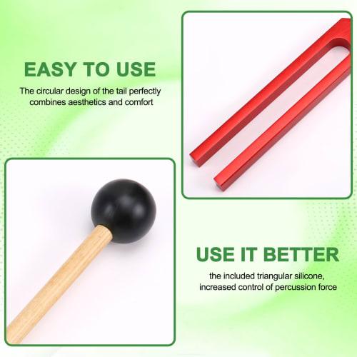 Камертон Лексевте 432 Гц, Целительный звук для исцеляющей терапии и йоги, Камертон из алюминиевого сплава 423 Гц, Красный