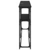 Console Table Black Oak Effect 146 x 22.5 x 75 cm