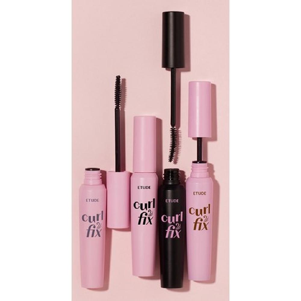 Etude Тушь для фиксации завивки 8 г Серо-коричневая, корейская