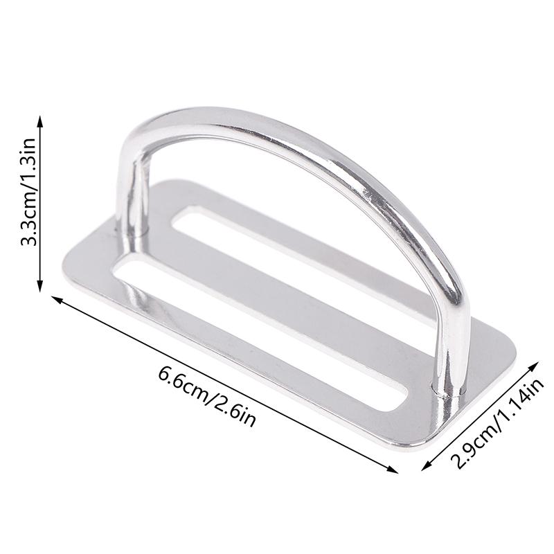 316 Нержавеющая сталь Дайвинг Пояс для грузов Слайдер D-кольцо Стропа Ремень-подвеска Фиксатор Стопор Фридайвинг Аксессуары