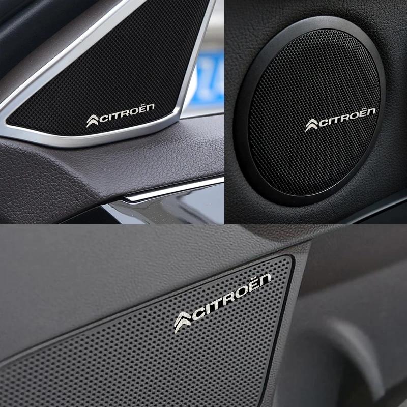 MGHK6 3D Car Audio Stereo Speaker Badge Sticker Decal Accessories For Citroen C1 DS3 C2 C3 C4 Saxo C4L C5 C6 C8 Xsara C3-XR Picasso