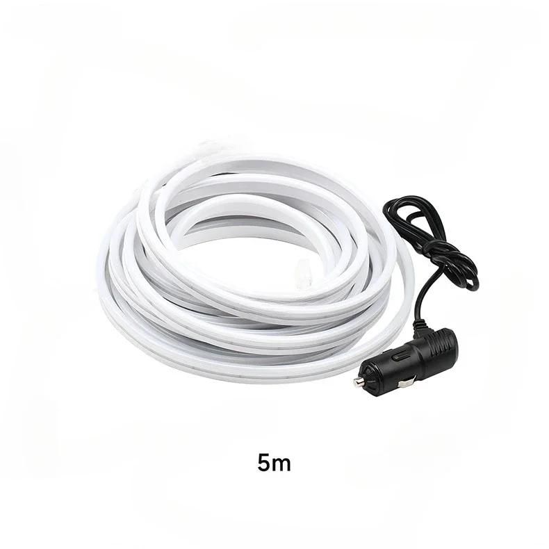 Светодиодная подсветка багажника автомобиля Универсальная атмосферная подсветка Водонепроницаемая индуктивная лампа с прикуривателем Освещение Декоративные аксессуары