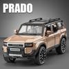 1:32 Внедорожник Toyota Land Cruiser Prado 2025 Сплав Литой Модель Игрушечной Машинки Звук и Свет Детская Игрушка Коллекционные Предметы Подарок на День Рождения